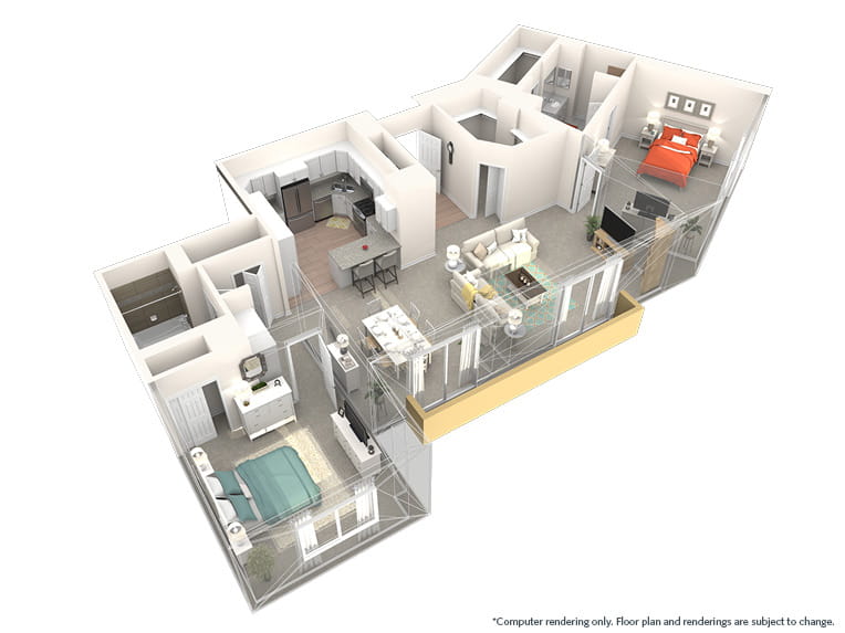 Verano - 1660 square feet - 2 Bed, 2 Bath