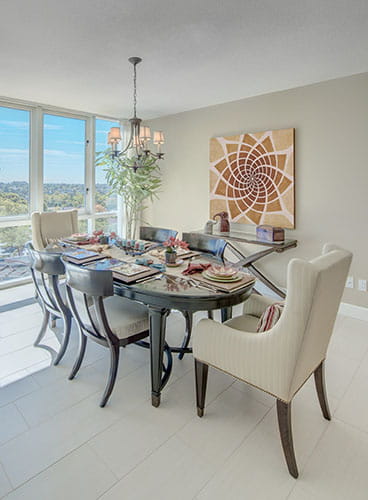 Dining room at Vi at La Jolla Village