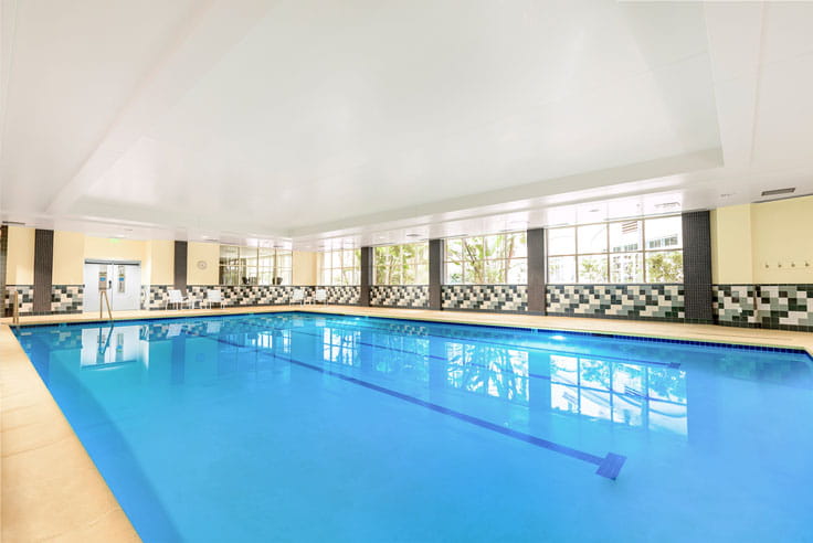 The indoor pool at Vi at La Jolla Village