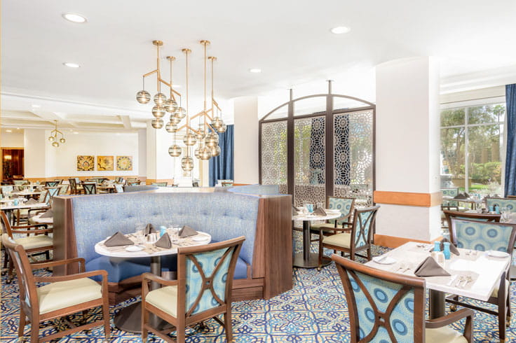 A recently renovated restaurant at Vi at La Jolla Village