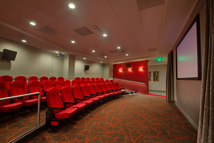 The movie theatre at Vi at La Jolla Village.