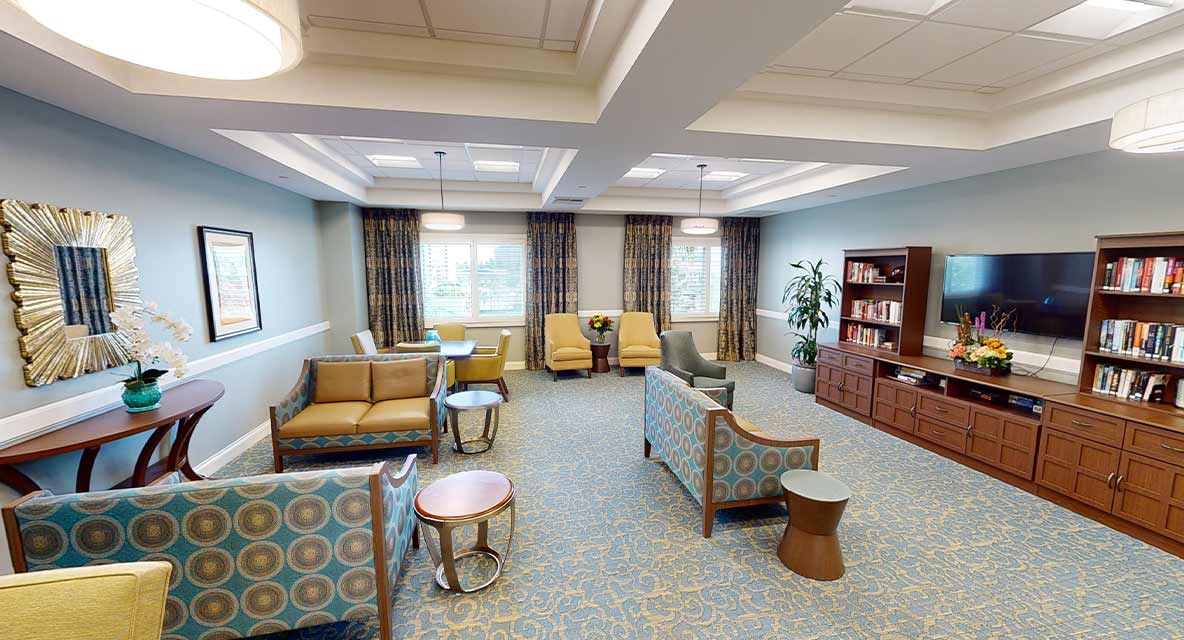 Assisted Living - Living Room - Vi at La Jolla Village Care Center. 