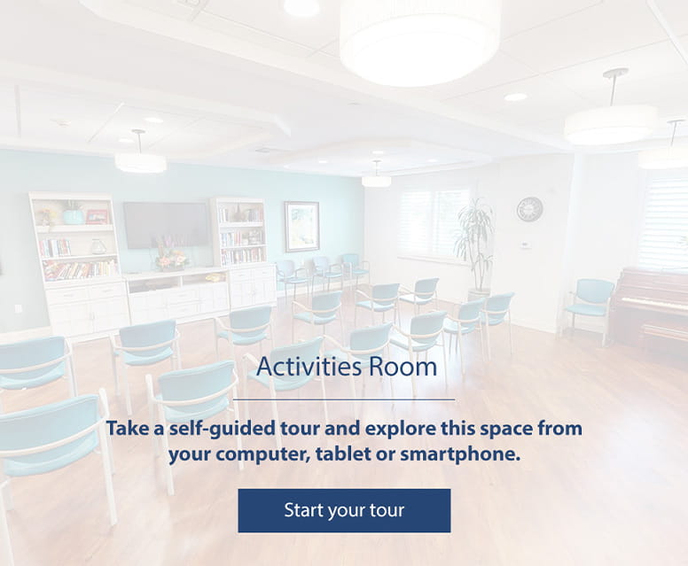 Activities Room - Vi at La Jolla Village Care Center. 