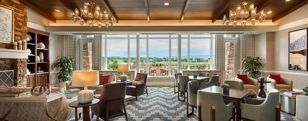 Vi at Highlands Ranch common living room.