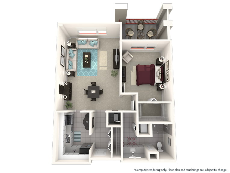 Ouray - 939 square feet - 1 Bed, 1 Bath