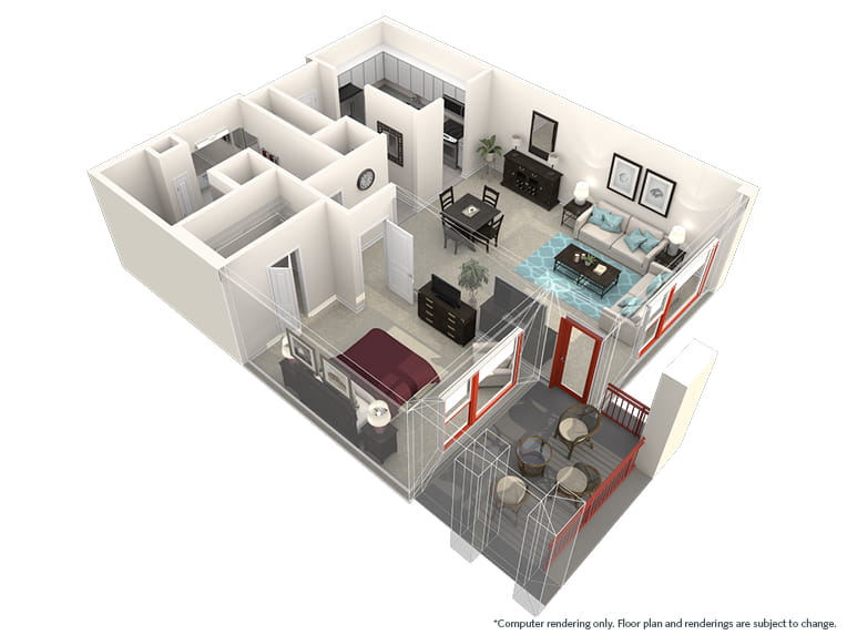 Ouray - 939 square feet - 1 Bed, 1 Bath