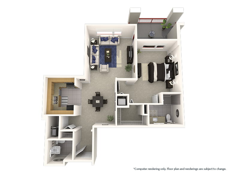 Powder Horn - 1015 square feet - 1 Bed, 1.5 Bath