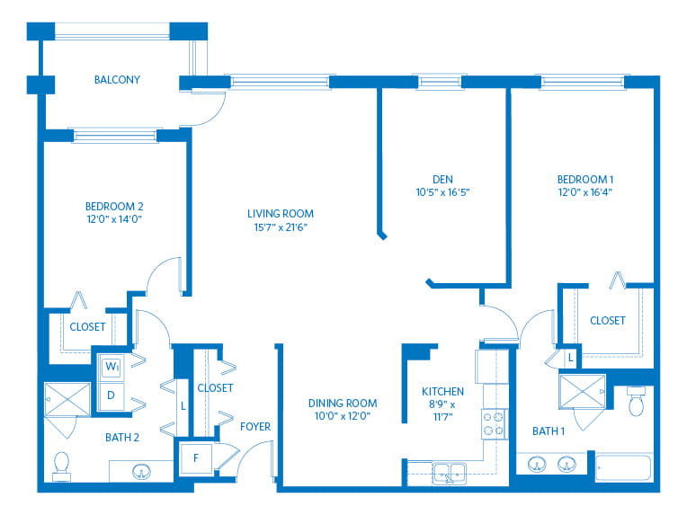 Beaver Creek - 1753 square feet - 2 Bed, 2 Bath + Den