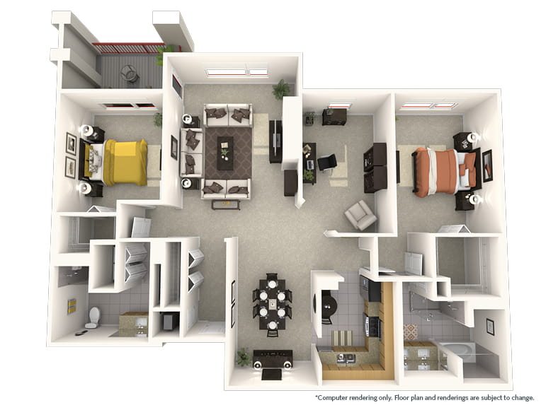 Snowmass - 1798 square feet - 2 Bed, 2 Bath + Den