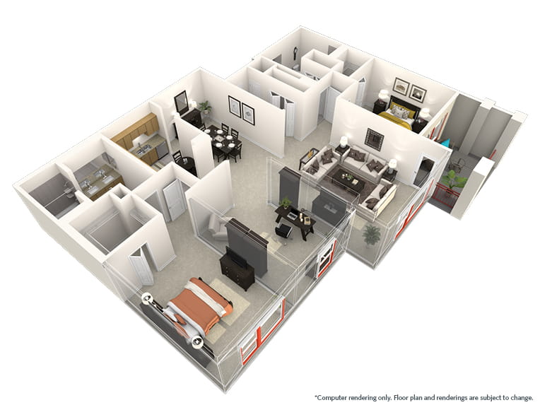 Snowmass - 1798 square feet - 2 Bed, 2 Bath + Den