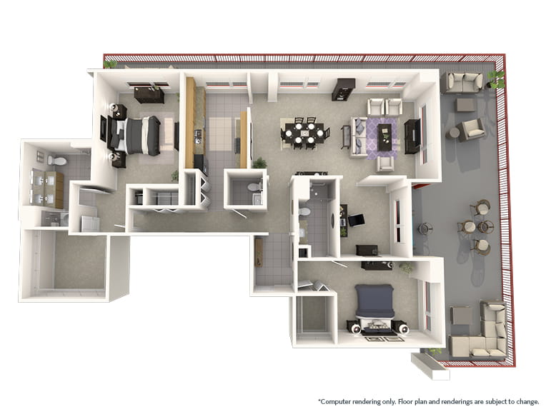 Grays Peak - 1959 square feet - 2 Bed, 2.5 Bath + Den