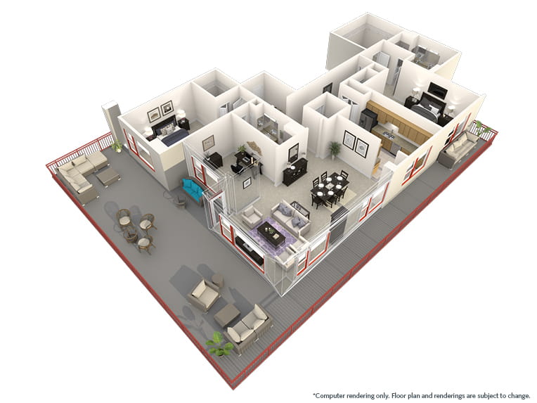 Grays Peak - 1959 square feet - 2 Bed, 2.5 Bath + Den