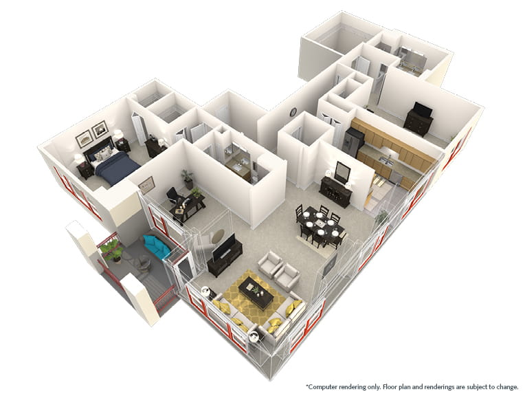 Torres Peak - 2073 square feet - 2 Bed, 2.5 Bath + Den