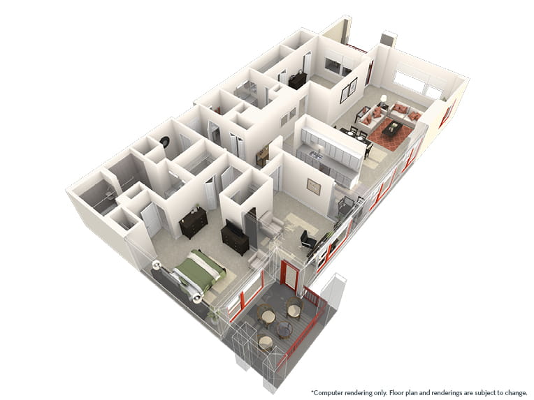 Longs Peak - 2083 square feet - 2 Bed, 2.5 Bath + Den
