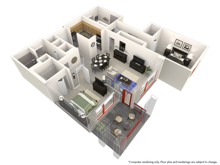 Breckenridge - 1320 square feet - 2 Bed, 2 Bath