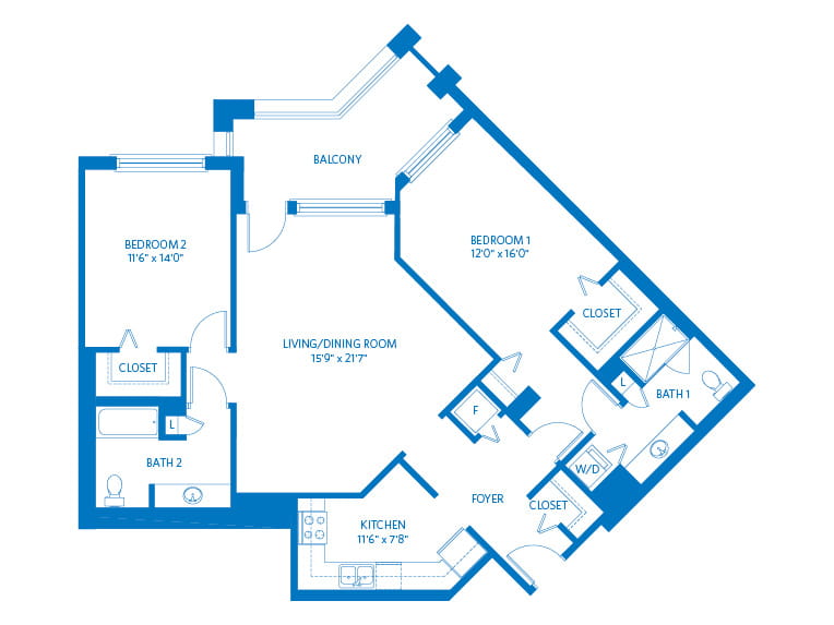 Crested Butte - 1364 square feet - 2 Bed, 2 Bath