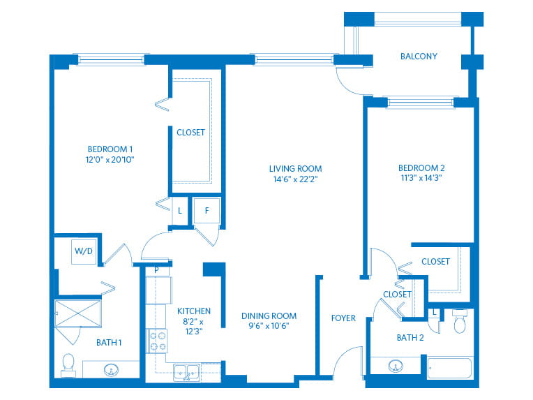 Telluride - 1508 square feet - 2 Bed, 2 Bath