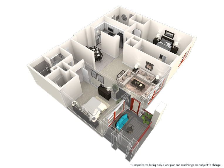 Telluride - 1508 square feet - 2 Bed, 2 Bath