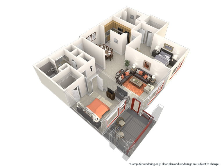 Buttermilk - 1521 square feet - 2 Bed, 2 Bath