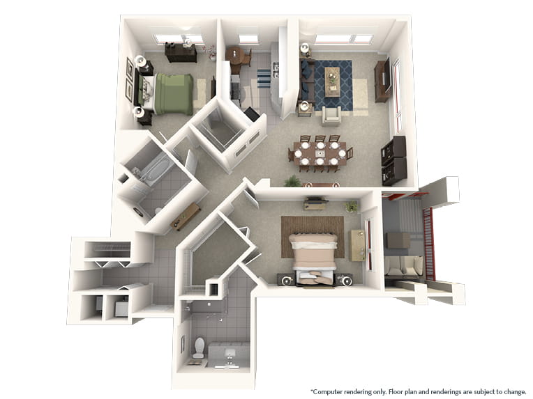 Pagosa - 1,475 square feet - 2 Bed, 2 Bath
