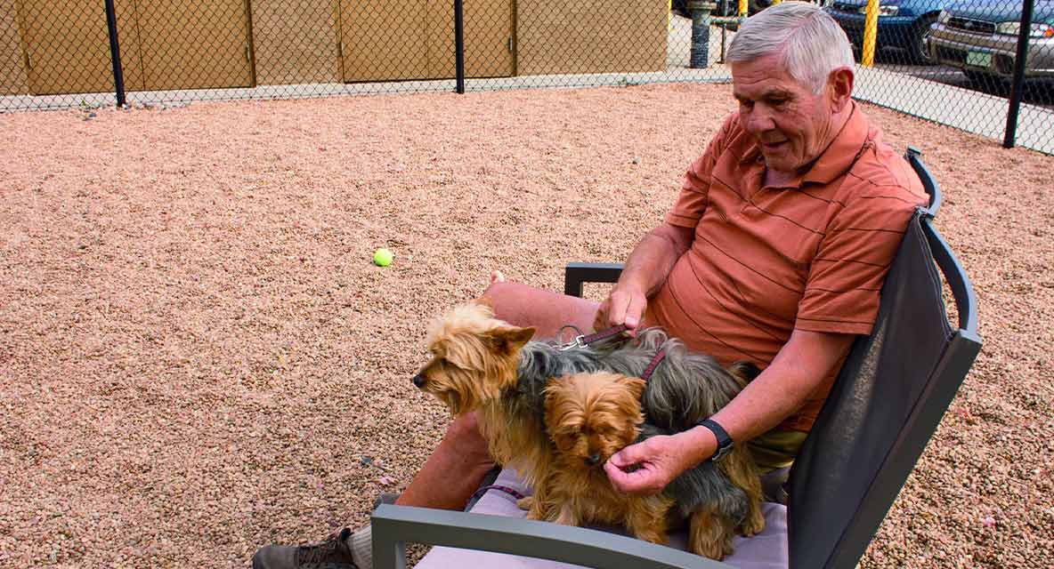 Vi at Highlands Ranch dog park.