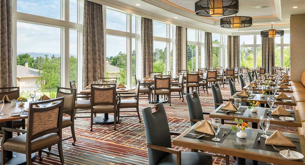 1859 formal dining restaurant Vi at Highlands Ranch.