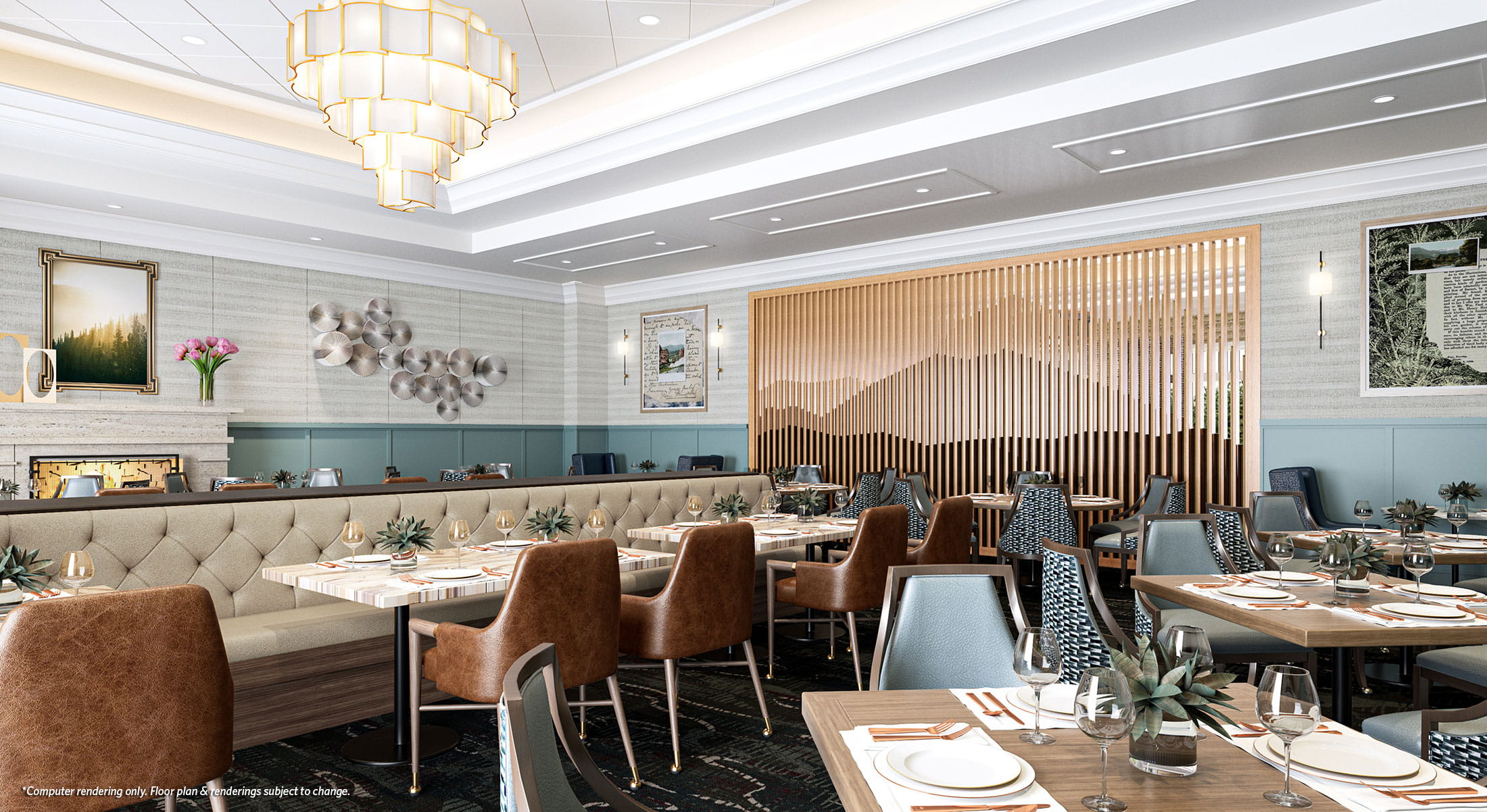 A rendering of Vi at Highlands Ranch's new formal restaurant.