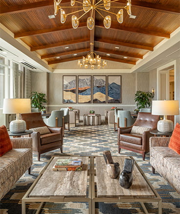 Vi at Highlands Ranch common living room.