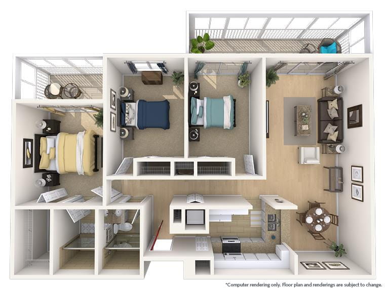 Oakview - 1331 square feet - 3 Bed, 2 Bath