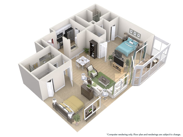 Sago - 1144 square feet - 2 Bed, 2 Bath