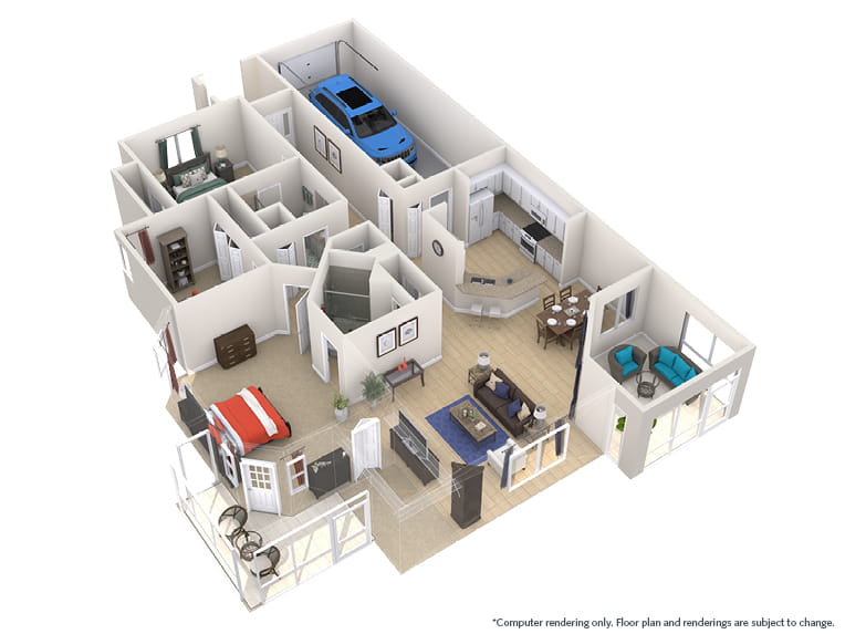 Sandpiper - 2130 square feet - 3 Bed, 2 Bath