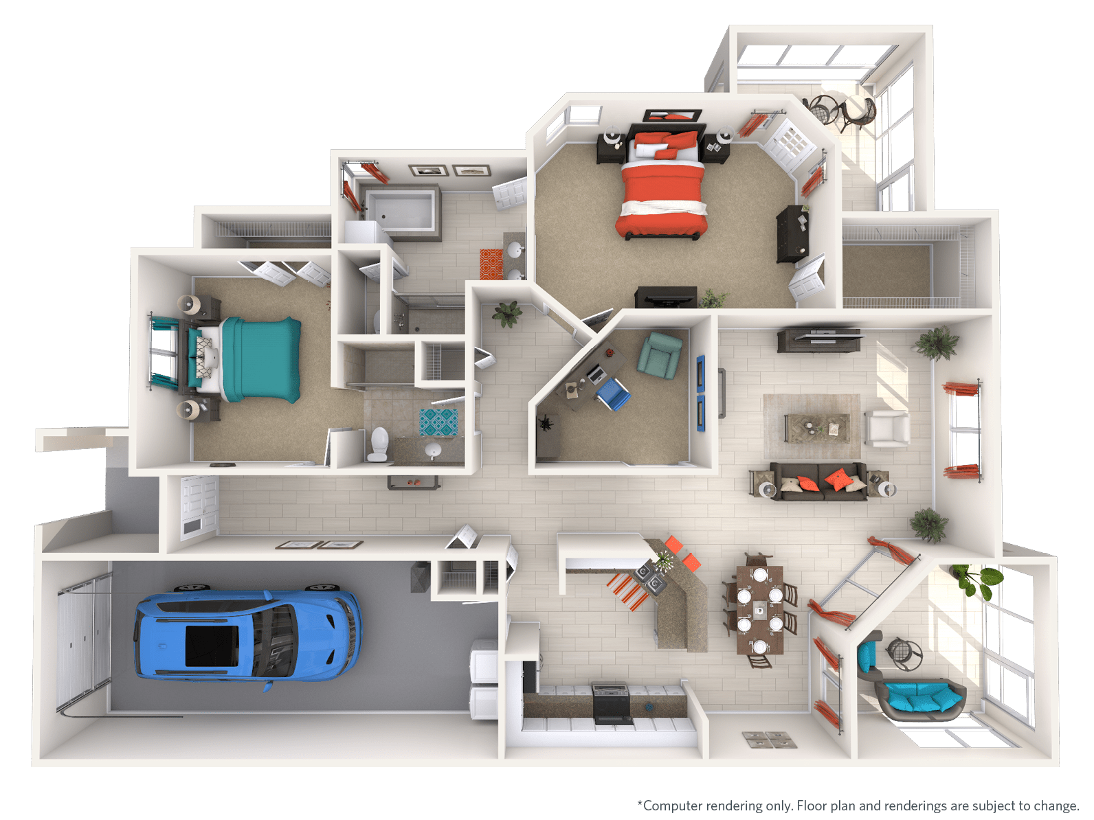 Starling - 2130 square feet - 2 Bed, 2 Bath + Den