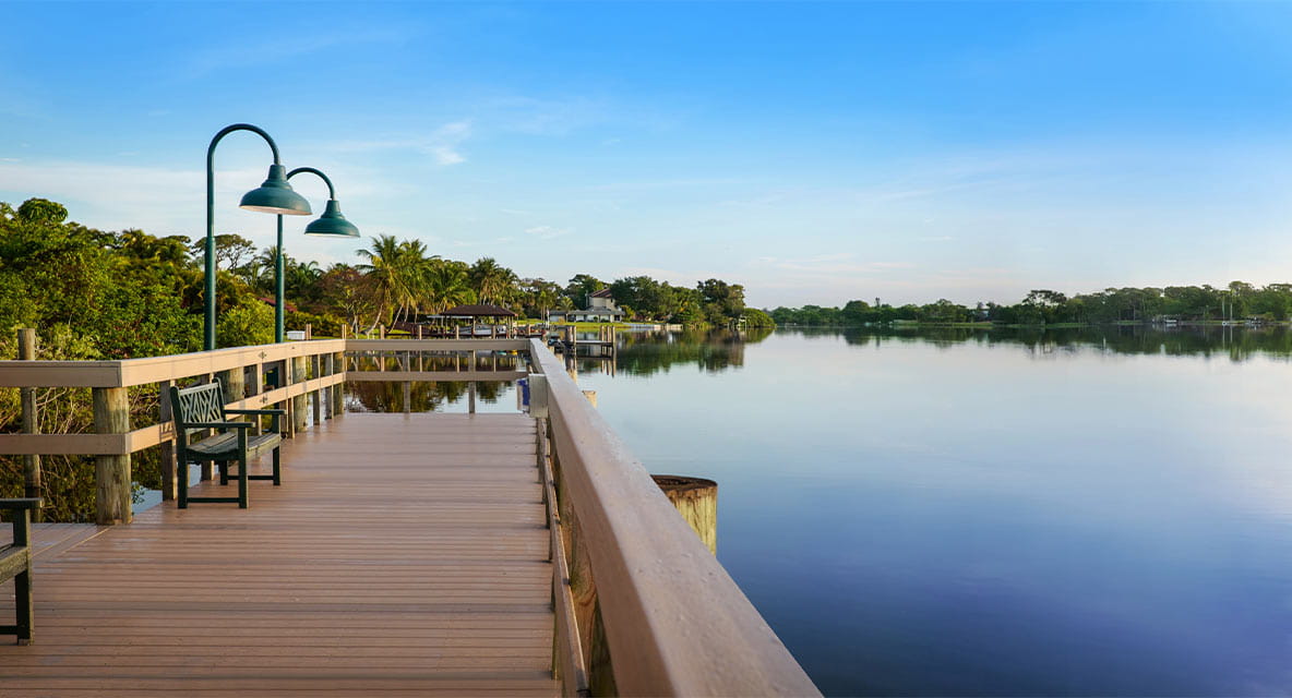 Vi at Lakeside Village Lake Osborne dock.