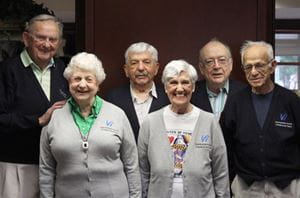 The past presidents of Vi at Lakeside Village's resident council.