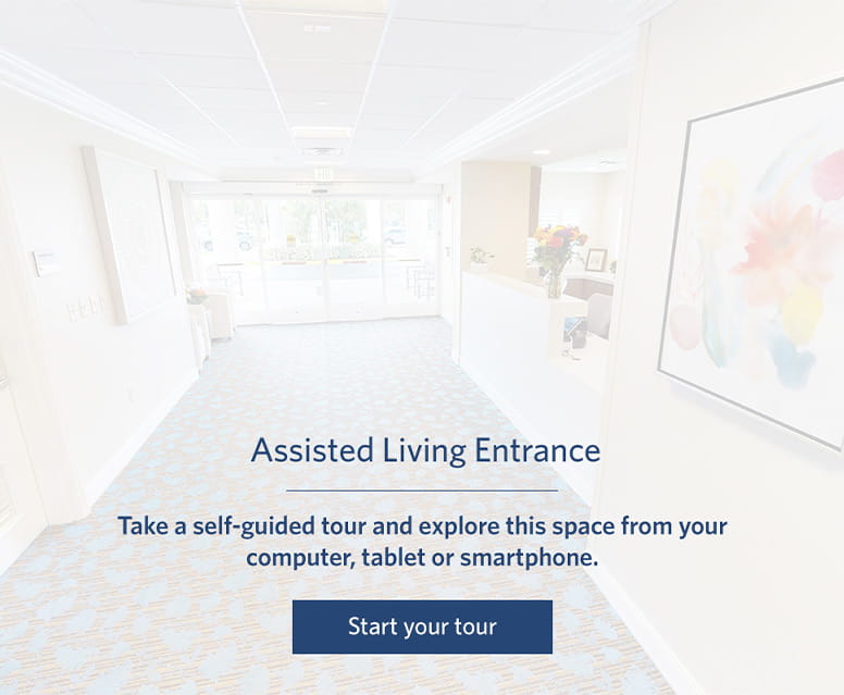 Assisted Living Entrance - Vi at Lakeside Village Care Center