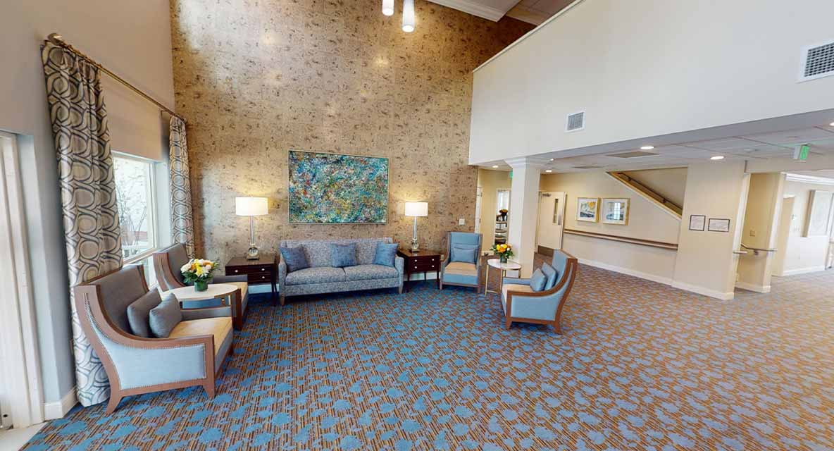 Assisted Living - Living Room- Vi at Lakeside Village Care Center 