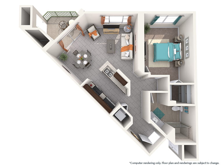 Monet - 756 square feet - 1 Bed, 1 Bath