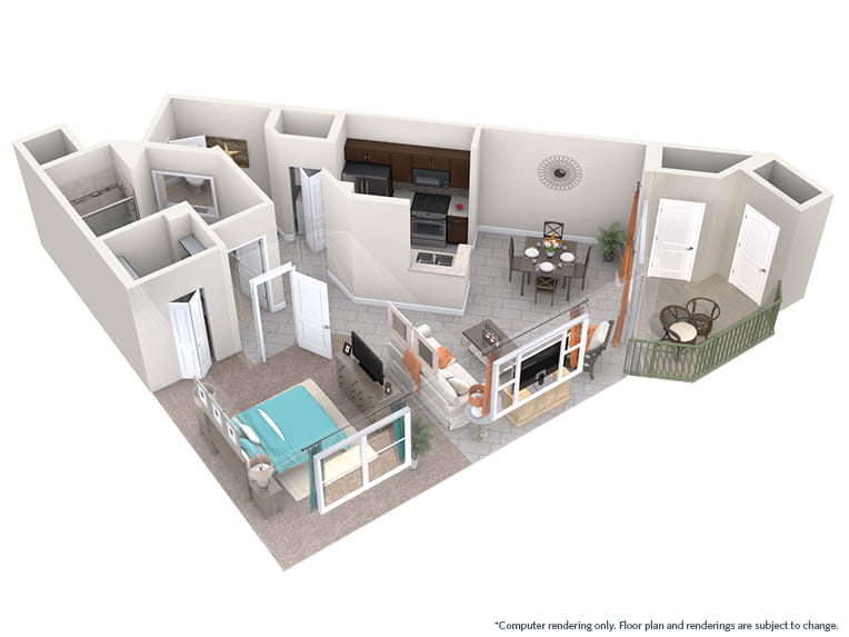 Monet - 756 square feet - 1 Bed, 1 Bath