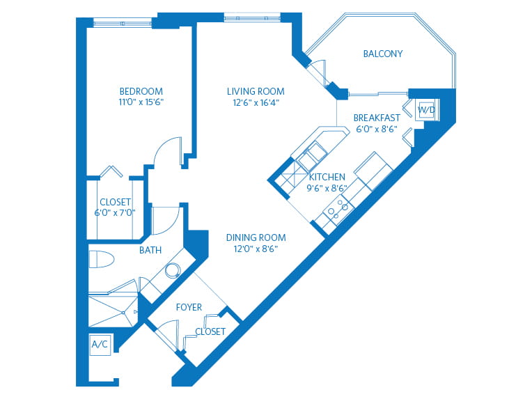 Da Vinci - 935 square feet - 1 Bed, 1 Bath