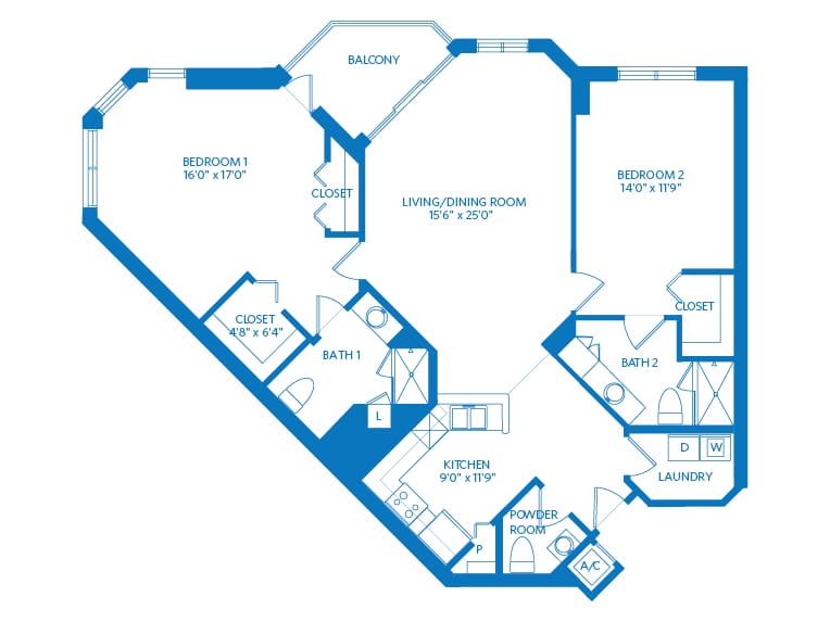 Chagall - 1427 square feet - 2 Bed, 2.5 Bath