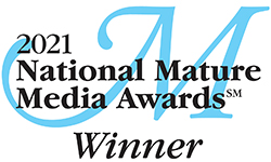Vi at Aventura 2021 National Mature Media Awards Winner logo. 