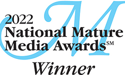 Vi at Aventura 2022 National Mature Media Awards Winner logo. 