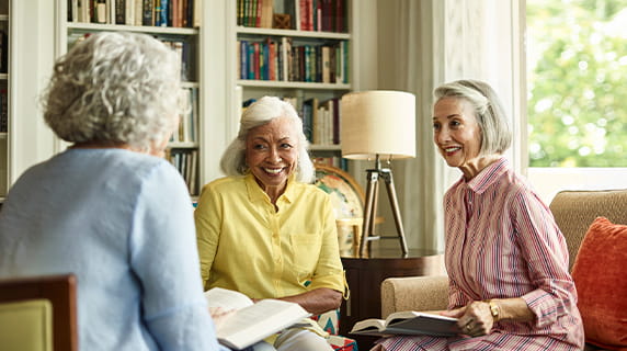 Women in book club. 