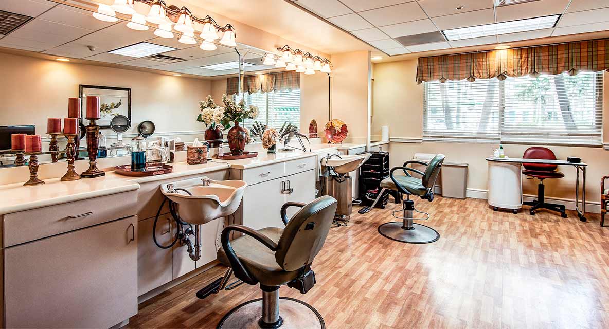 Salon at Vi at Aventura.