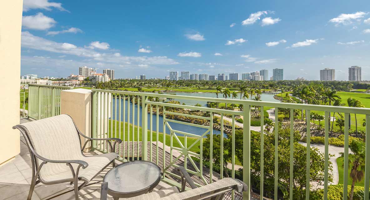 Unit balcony at Vi at Aventura.
