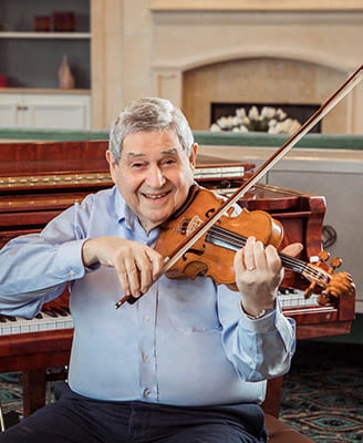 Science & Art: Vi at Aventura Resident Dr. Dunn Creates the Right Tone in His Handmade Violins