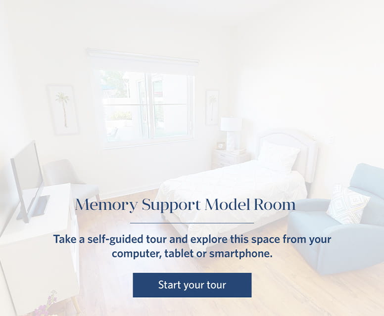 Memory Support Model Room - Vi at Aventura Care Center. 
