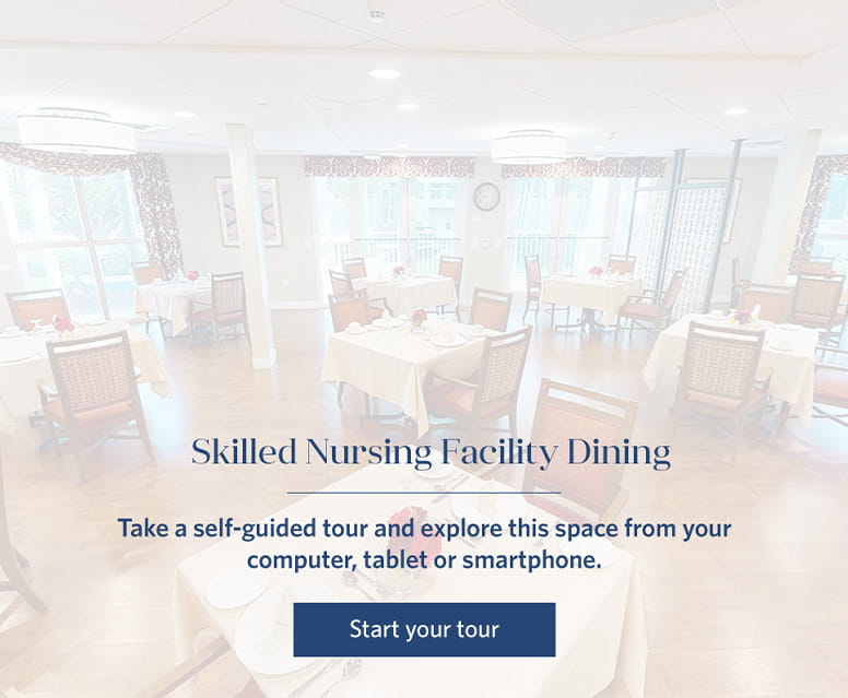 Skilled Nursing Facility Dining Room - Vi at Aventura Care Center. 