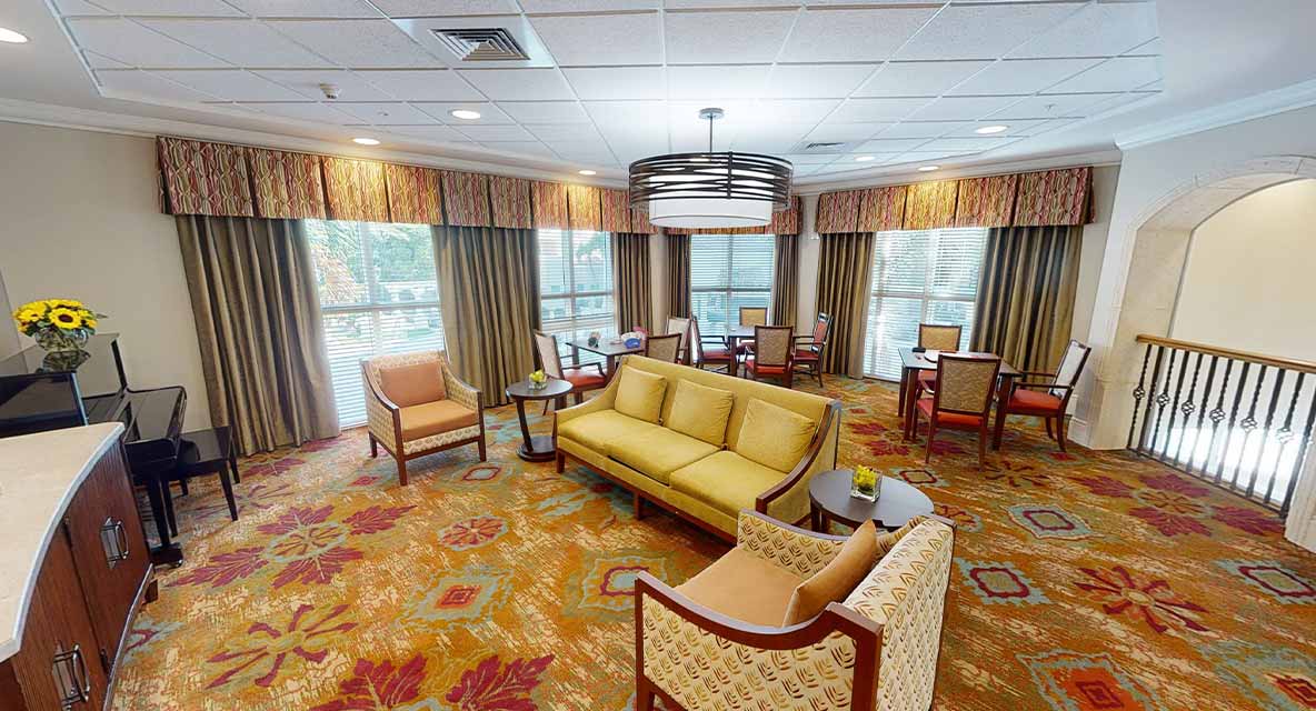 Assisted Living - Living Room - Vi at Aventura Care Center. 