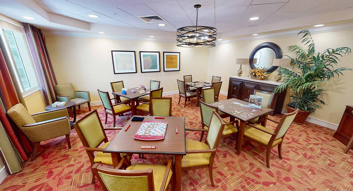 Game Room - Vi at Aventura Care Center. 